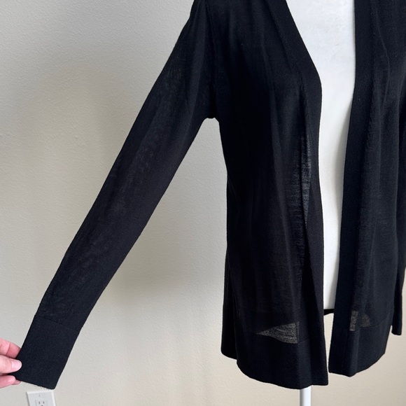 LOFT Black Open Front Cardigan - Picture 2 of 7